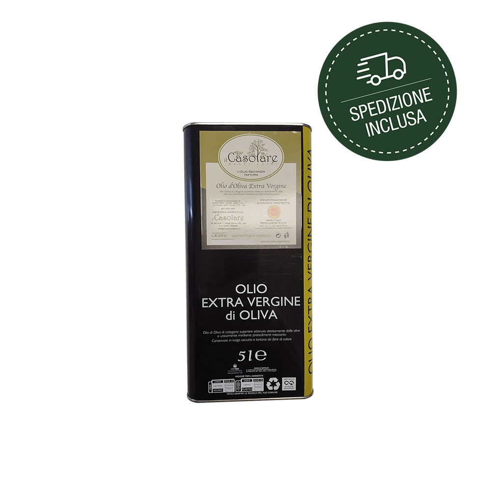 Olio Extra Vergine d’ Oliva DOP Aprutino Pescarese - 1 Latta 5 litri